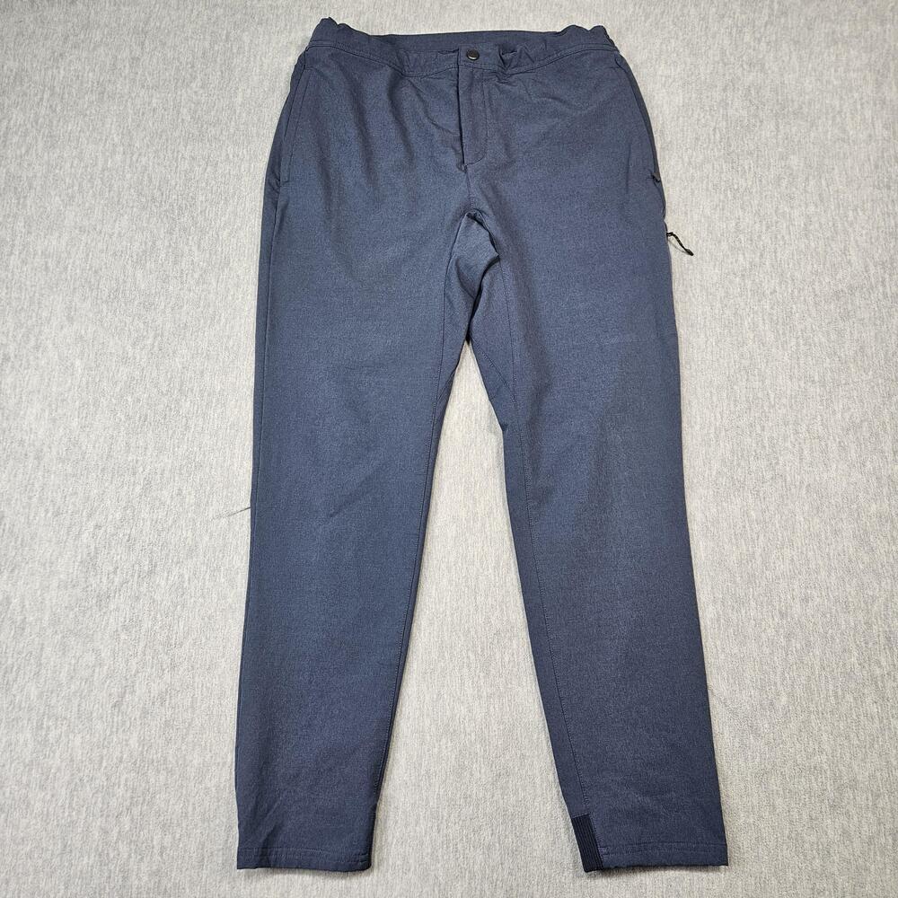 Mack Weldon Jogger Pants Mens L Blue Radius Flex Stretch Elastic Waist